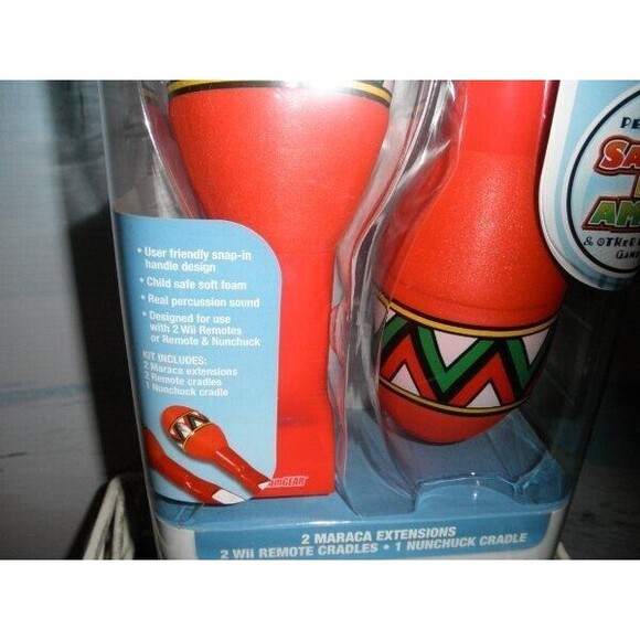 (SET OF 2) NEW BY DREAMGEAR, SOFT MARACAS FOR NINTENDO Wii RED - Picture 4 of 12